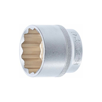 BGS 10650-1, Inserto per Chiave a Bussola dodecagonale, 12,5 mm (1/2'), SW 41 mm, Cromato, Opaco, Schl?sselweite