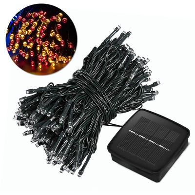 Luci a stringa di colore impermeabili solari Luci da giardino per esterni a LED per interni 8 modelli 2 luci 22 metri,luce di colore - luce di colore