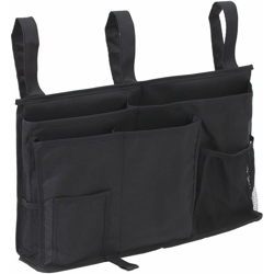 Borsa da letto Organizer per letto Borsa per letto a soppalco Libri, riviste, giocattoli, telefoni cellulari, auricolari (nero) - Litzee características