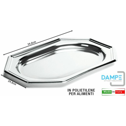 Vassoio Ottagonale Silver 35X25 Conf.5 Pz precio