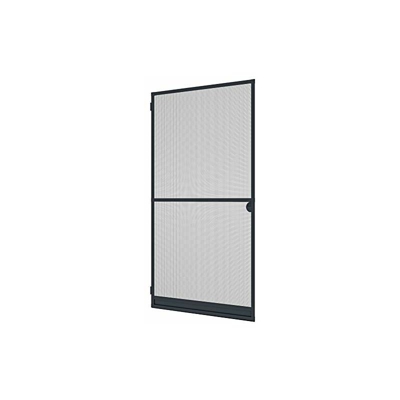 Porta Girevole Zanzariera tettoia Expert, Telaio in Alluminio per Porte, accorciabile singolarmente, 120 x 240 cm, Antracite, 03905 - Windhager