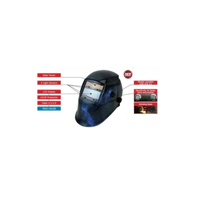 Casco di protezione per saldatore con display LCD HELMET 3000-E ORION - Awelco