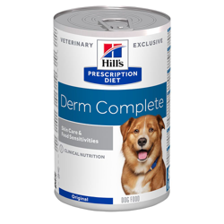 Hill’s Prescription Diet Canine Derm Complete Alimento umido per cani - Set %: 24 x 370 g características