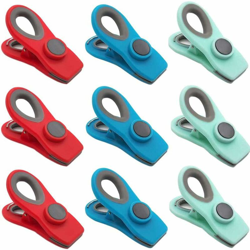Clip per borsa multiuso LITZEE con magnete, clip per borsa magnetica con buone impugnature, ideale per casa, cucina, frigorifero, ufficio, scuola, en oferta