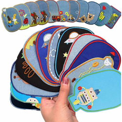 23PCS Toppa Termoadesiva Ricamo Toppa Termoadesiva per Bambini Toppa Termoadesiva Toppa Decorazione e Riparazione Adesivo per Jeans Giacche Borsetta en oferta