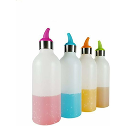 Bottiglie da spremere per sciroppo, salsa, ketchup, condimento, conservazione, set di 4 - Litzee precio