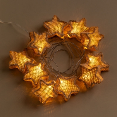 Ghirlanda decorativa Doram LED Kids Marrone Grano Tessuto - Sklum