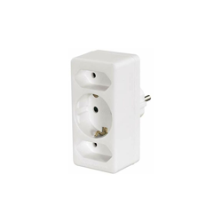 HAMA Presa tripla, 2 Euro 1 Schuko, bianco, max 3500W características