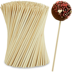 Bastoncini per Cake Pops, Set da 400 Stecchi in Bambù Lunghi 15 cm, Kit Prodotti per la Pasticceria, Naturali precio