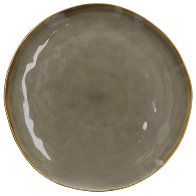 Peragashop - PIATTO PIANO DIAMETRO 27CM GRIGIO/TORTORA LINEA CONCERTO
