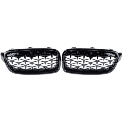 Griglia per griglia nera lucida per BMW Serie 3 F30 F31 F35 F80 Berlina Estate Touring 11-19