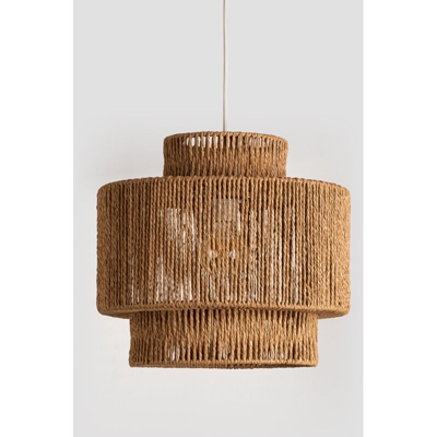 Lampada da soffitto Kena in carta intrecciata NATURAL Papel - Sklum