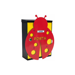 Coccinella Cassetta Postale Mia con Sportello, Multicolore, Set di 2 Pezzi - Alubox precio