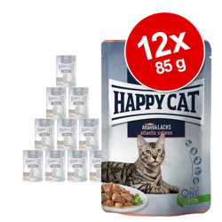 Happy Cat Buste Meat in Sauce 12 x 85 g  - Mix 2: Agnello, Manzo, Anatra, Pollame precio