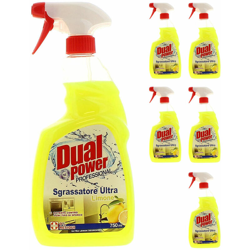 6 x Dual Power Sgrassatore Ultra Spray Limone Promo Pack 6 Bottiglie 500ml en oferta