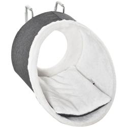 PawHut Amaca per Gatti da Termosifone o Finestra con Staffa Regolabile Grigia precio