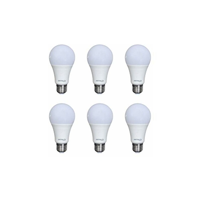SIGMALED LIGHTING PACK 6 LAMPADINA LED E27 LUCE NATURALE 10W (=65W), 950 lumen, A60. Lampadina piccola con luce bianca naturale 4000K, Classe di