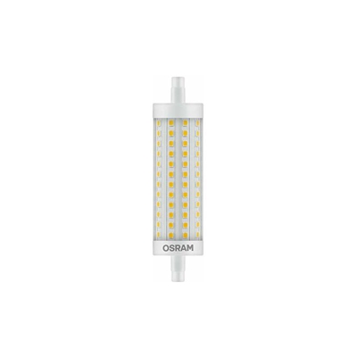 LED LINE R7S Confezione da 10 x LED LINE R7S, Tubo LED: R7s, 12.50 W = Equivalente a 100 W, Bianco Caldo, 2700 K, Chiaro, Taglia Unica - Osram