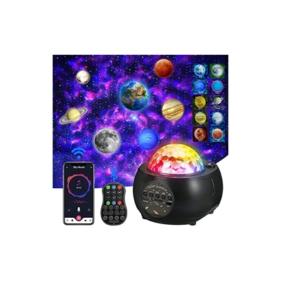 [2021] Pr ettore LED cielo stellato per pianeti, pr ettore 3 in 1 Ocean Wave Sky, pr ettore di luce notturna, 32 modalitÃ di colore e luce per