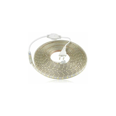 Striscia a LED, impermeabile e luminosa, fascia LED 220 V, 5050 IP65, impermeabile, striscia LED, bianco caldo (6 m)