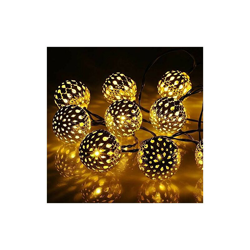 M.best - Catena di luci solari per esterni, 7 m, 50 LED, per esterni, 8 modalitÃ , impermeabile, per giardino, balcone, terrazza, matrimoni, feste en oferta