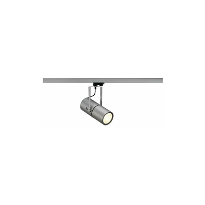SLV, Faretto con ballast elettronico e adattatore trifase, 35 W, 60°, Argento (silbergrau)