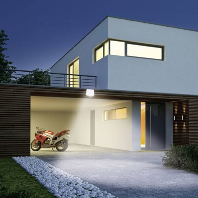 Faretto LED per esterno con rilevatore di movimento Flat 018792 LED a montaggio fisso Potenza: 30 W Bianco neutr - GEV