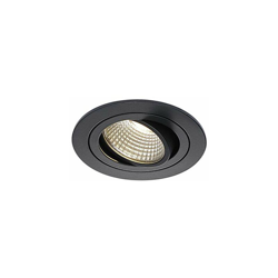SLV LED soffitto faretto incasso New Tria DL Set, circa, 6,2 W, COB, 3000 K, 38 Grad, con driver, clip piume, Nero 113900 precio