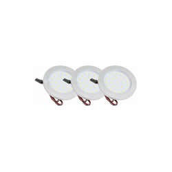Set di 3 faretti LED in alluminio con interruttore"touch", 2 W, 156 lumen, 68 x 7 mm di spessore precio