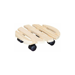 Wagner Carrello per Piante Country Ã? 30 x 8 cm I per Interni I Tavoletta Antiscivolo I Portavaso in Legno massello di conifere, Naturale, FSCÂ®, con características