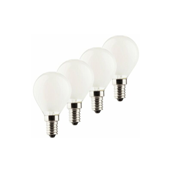 MÃ¼ller-Licht 400199Â - Lampada a LED Mini Globe, 4 W (40Â W), vetro, E14, Bianco Retro, 4.5Â x 4.5Â x 7,7Â cm, 4 pezzi precio