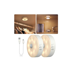 SIBI - Luce notturna a LED ricaricabile tramite USB, con funzione di movimento per scale, corridoio, guardaroba, armadio, armadio, illuminazione per precio