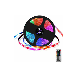 Striscia LED 5 m, multicolore, IP65, con telecomando e scatola di controllo, TV, soffitto, decorazione di armadi, 5050 RGB, design di taglio, características