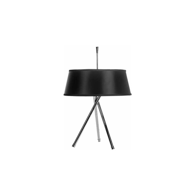 Ref.16002 Lampada da tavolo, nichelato, nero, 49/31 x 72 cm - Eurocinsa