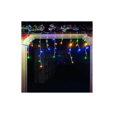 100 LED 3M Icicle Style Catena luminosa 31 V bassa tensione, per finestra, tenda per finestra, tenda per matrimoni, feste, giardino, camera da letto,