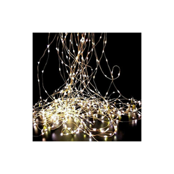 Illuminazione Di Design Tenda Led Effetto Cascata Con 20 Fili Luminosi Silver Grande precio