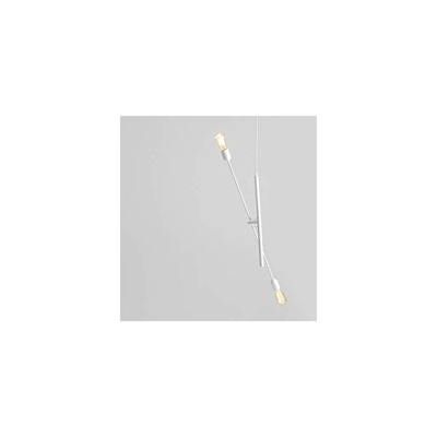 CustomFORM LP011TWIGO2-01 - Lampada a sospensione TWIGO 2, in metallo, colore: Bianco