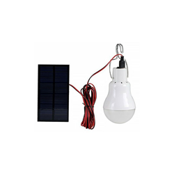 Lampadina a LED a energia solare, portatile, con pannello solare, per esterni, escursionismo, campeggio, pesca, colore: bianco - Puak523 en oferta