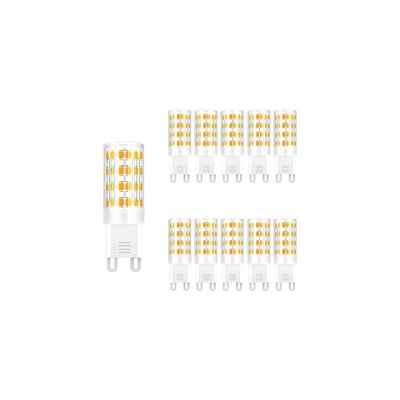 Lampadina a LED G9, 5 W, ricambio da 40 W, luce bianca calda, 3000 K, G9 LED, in ceramica, 2835 SMD, AC 220-240 V, lampadina a risparmio energetico 5