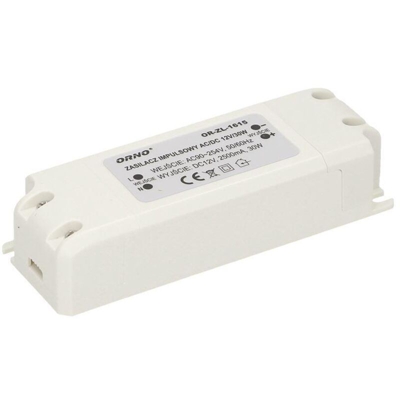 Orno Trasformatore 12v (90VAC-254VAC Ã 12VDC) per G4 MR11 MR16 GU5.3 Lampadine a LED o strisce LED ((30W)