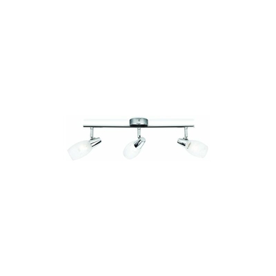 Philips Hemlock Lampada con 3 Faretti Orientabili, senza Lampadina, Cromato