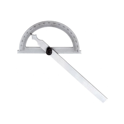 GONIOMETRO SEMPLICE IN ACCIAIO INOX ANGOLO FERVI Art G006/150