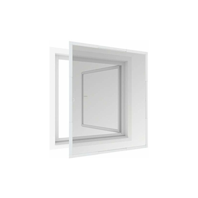 Windhager zanzariera telescopica FLEXI FIT, zanzariera senza seghe, 100 x 120 cm, bianco, 04303