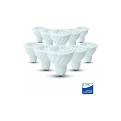10 x LED Spotlight Samsung Chip GU10 5 W White Plastic 3000 K / Pacco di 10 / V-TAC precio