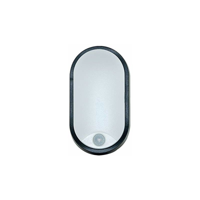 Luceco LED Lampada da Parete, Faretti IP44 Impermeabile, Ovale Illuminazione Sensori Movimento, Luce da Esterno Per Giardino