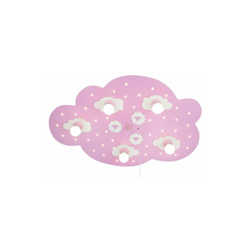 Lampada da soffitto per bambini, a forma di nuvoletta, con funzione luce notturna, attacco E14, classe di efficienza energetica A - Elobra en oferta