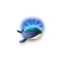 Pabobo - Luce notturna e Proiettore dinamico di Acqua, a Forma di Balena, musicale e portatile, per neonati e bambini, Colore: Blu características