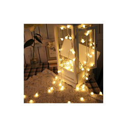 Catena di 100 LED, 10 m, luce bianca calda, con spina posteriore, IP44, impermeabile, per Natale, matrimoni, feste, casa e giardino, balcone (sfera) en oferta