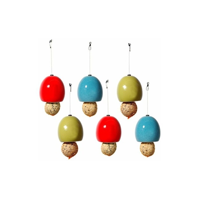 Elegante set di 6 supporti per cubetti di ghiaccio, in ceramica, diametro 9,5 x 9,5 cm