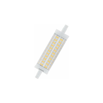 Lineare Lampadine LED, 17.5 W Equivalenti 150 W, Attacco R7s, Luce Calda 2700K, Confezione da 9 Pezzi - Osram